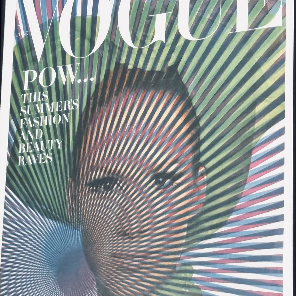 VOGUE MAGAZINE ARCHIVE JUNE 1965 ART PRINT FRAMED